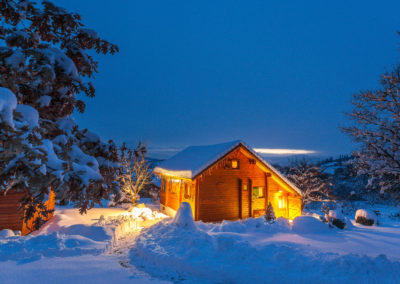 Soir d'hiver au gîte 3*** Chalet Carpe Diem